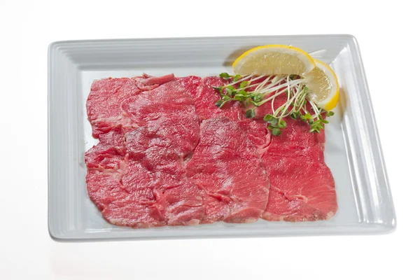 Rindfleisch in Scheiben — Stockfoto