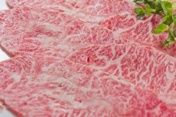 Plastry wołowiny stek z polędwicy wołowej Obraz Stockowy