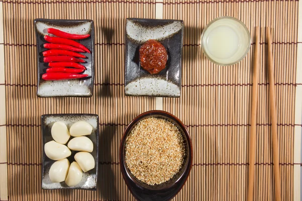 Guarniciones con chile y ajo — Foto de Stock