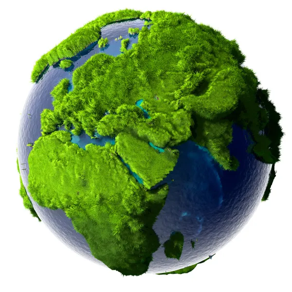 Zöld bolygó Föld Stock Kép