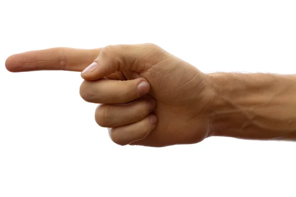 Zeigende Hand — Stockfoto