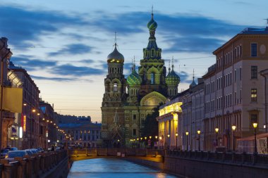 dökülmüş kan üzerinde İsa Kilisesi. St. petersburg, Rusya Federasyonu
