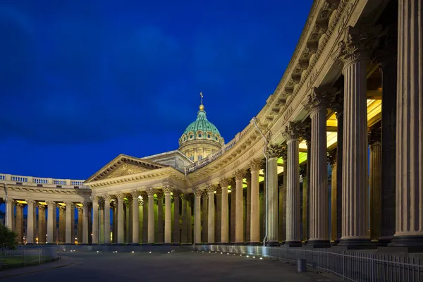 Kazan Cathedral in St. Petersburg's White Nights — Stock Photo, Image