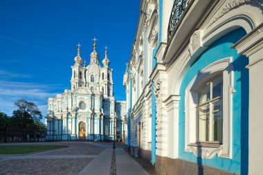 Smolny Cathedral. St. Petersburg, Russia clipart