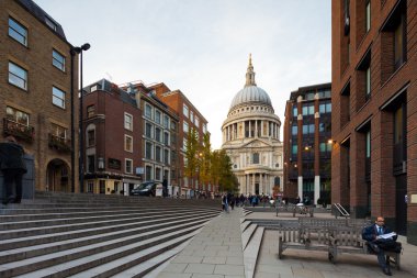 Görünüm st paul's Katedrali, Londra, İngiltere
