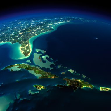 gece earth. Bermuda Şeytan üçgeni alanı