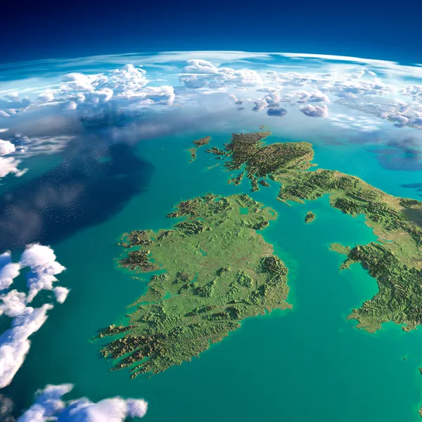 Fragmente des Planeten Erde. Irland und Großbritannien — Stockfoto