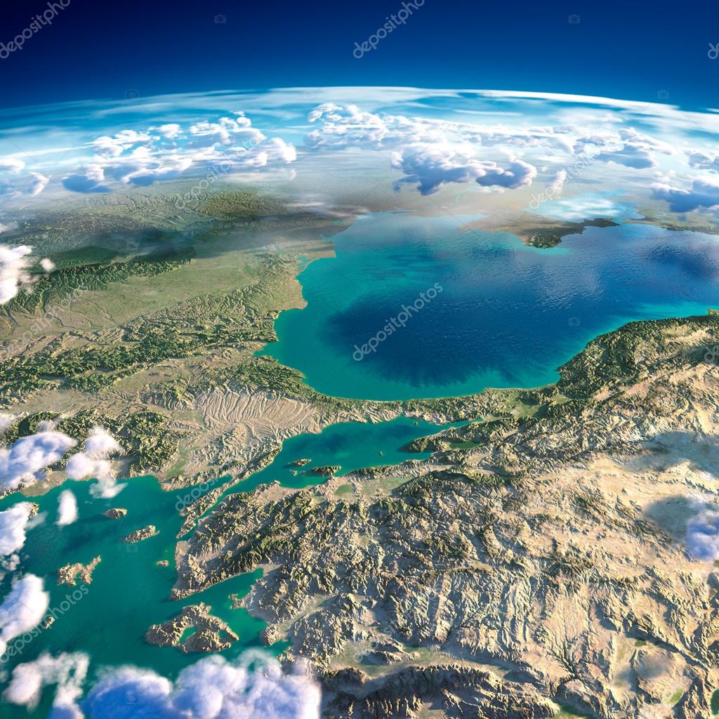 Fragments of the planet Earth. Turkey. Sea of Marmara — Stock Photo ...