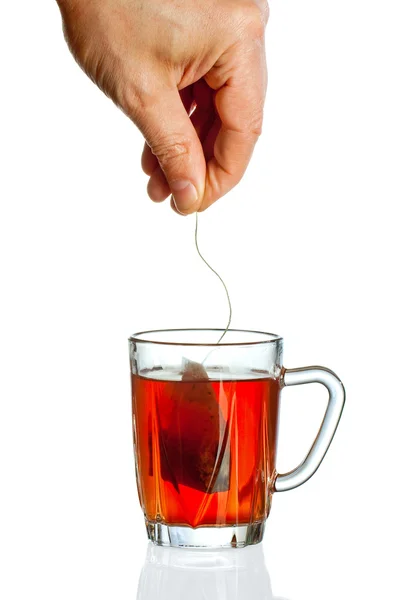 Transparent teacup — Stock Photo, Image