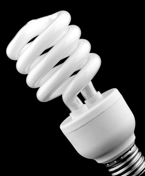 Энергосберегающая люминесцентная лампочка — стоковое фото