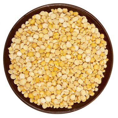 kahverengi bir plaka bezelye