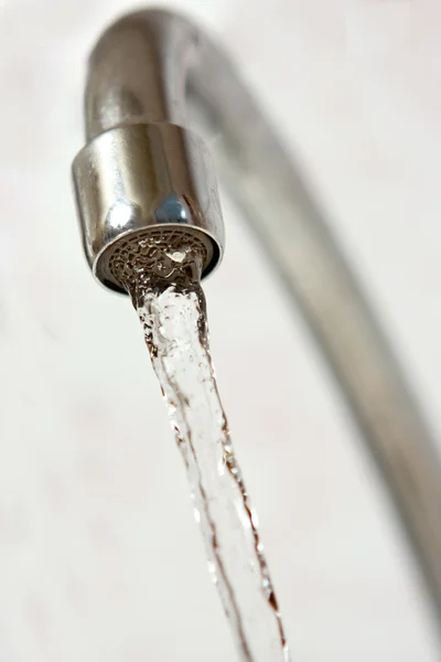 Water running from tap — Stock Photo, Image