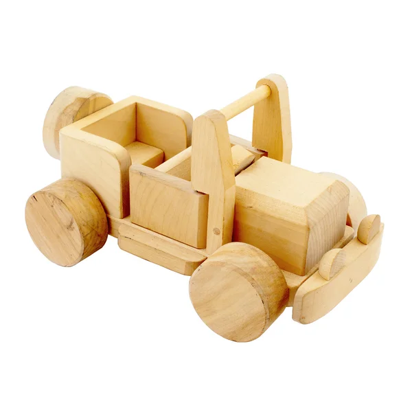 Wooden toy car — Stock Photo, Image