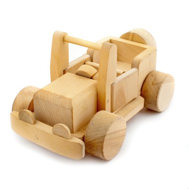 ahşap oyuncak araba