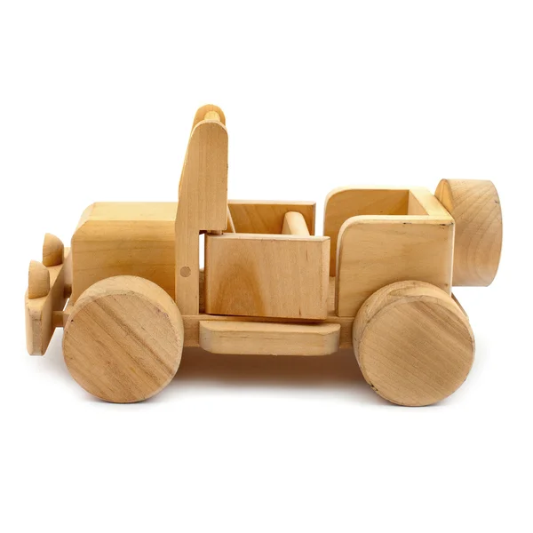 Houten speelgoedauto — Stockfoto