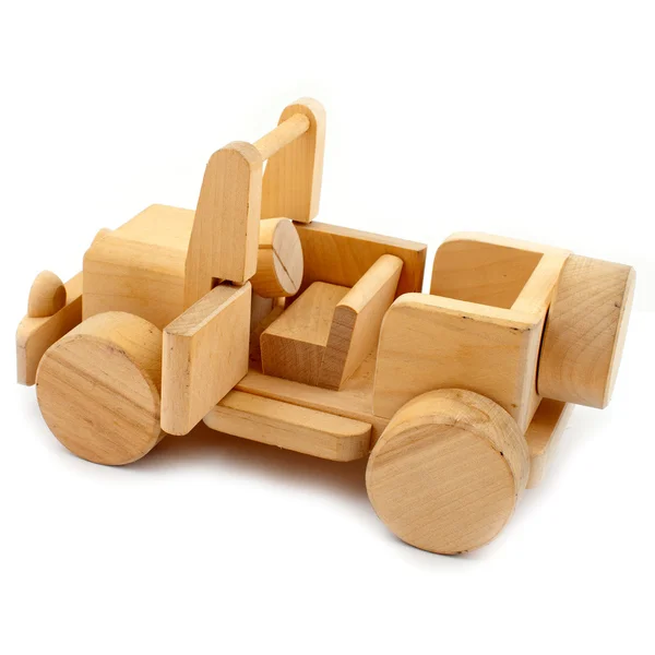 Wooden toy car — Stock Photo, Image