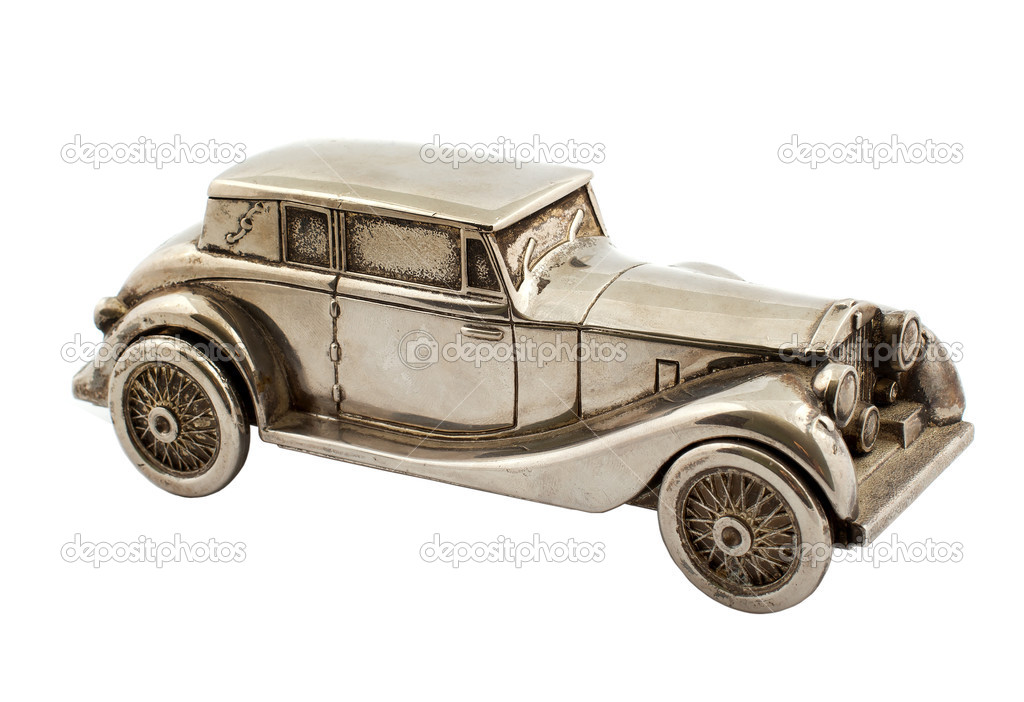 Retro bronze car