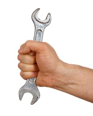 metal işlerinde anahtar tutan el