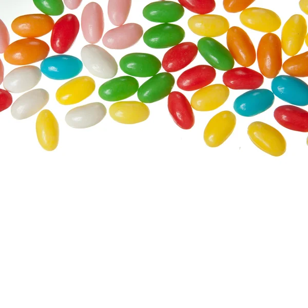 Candy beans border — Stock Photo, Image