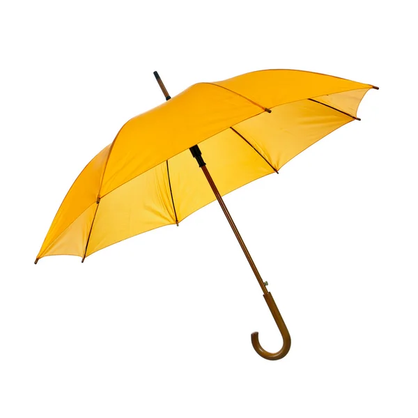 Opened yellow umbrella — Stock Photo, Image