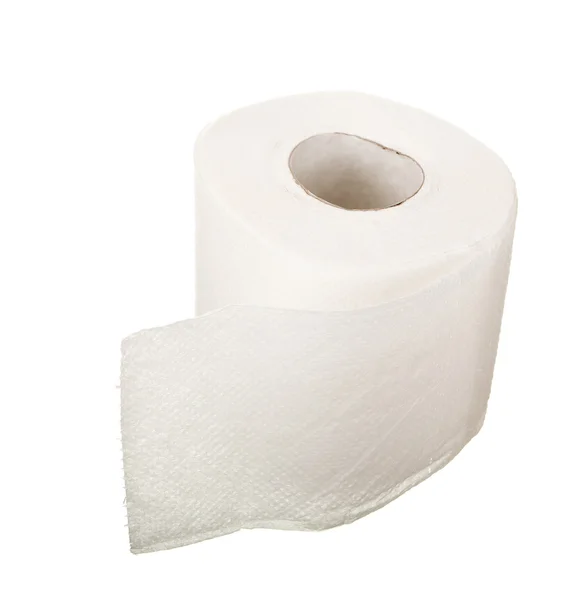 Rolle Toilettenpapier isoliert — Stockfoto