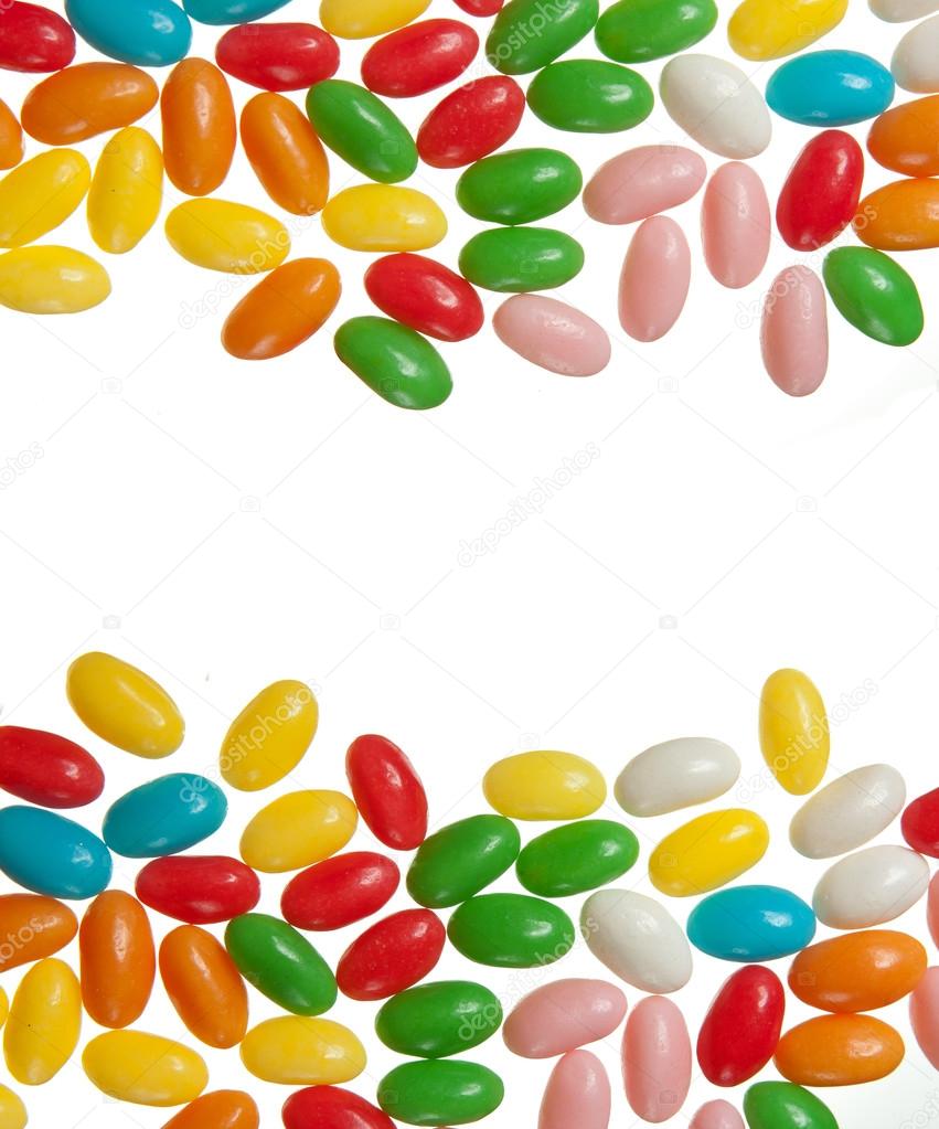 Assorted jelly beans background
