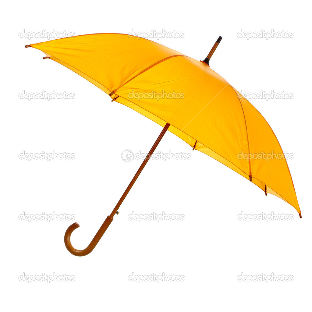 Opened yellow umbrella Stock Photo by ©verdateo 24716267