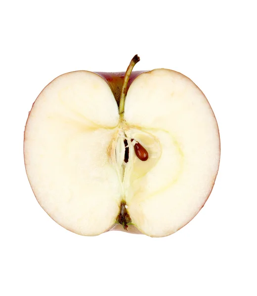 Apple cut in half — Stock Photo, Image