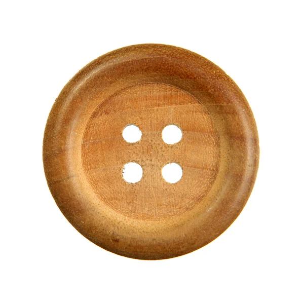 Botón de costura de madera — Foto de Stock