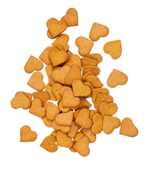 Soubory cookie perník ve tvaru srdce — Stock fotografie