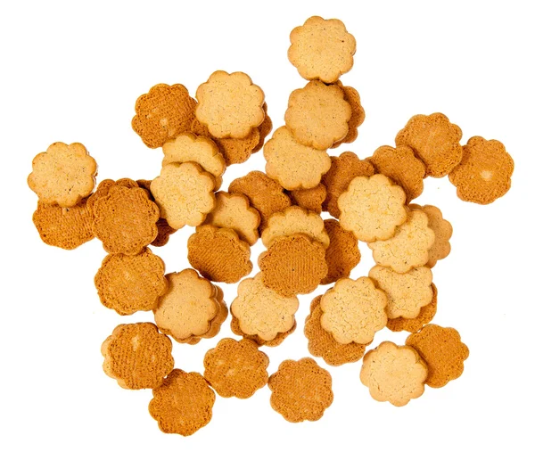 Peperkoek koekjes op wit — Stockfoto