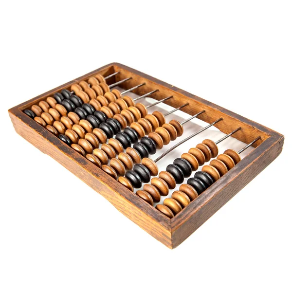 Oude houten abacus — Stockfoto