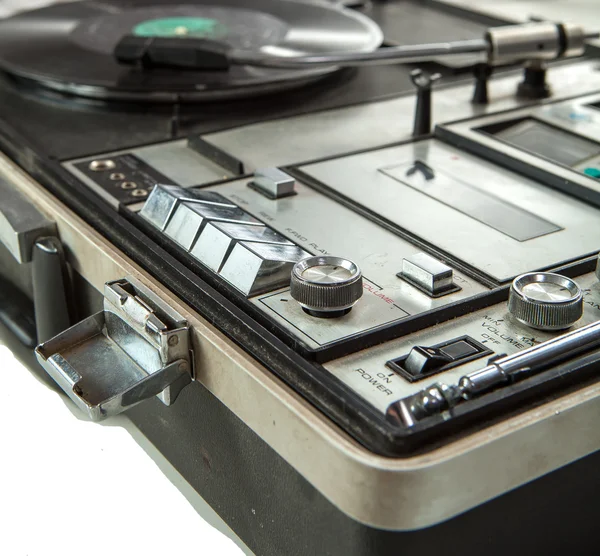 Controls of old vinyl turn table — Stock Photo, Image