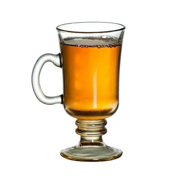 Tazza di tè trasparente isolato — Foto Stock