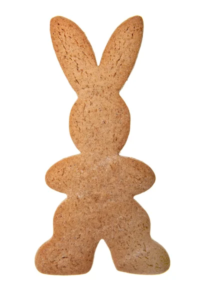 Gingerbread  bunny isolated — Stock Photo, Image