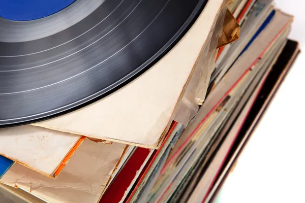 Fundo abstrato com disco de vinil — Fotografia de Stock