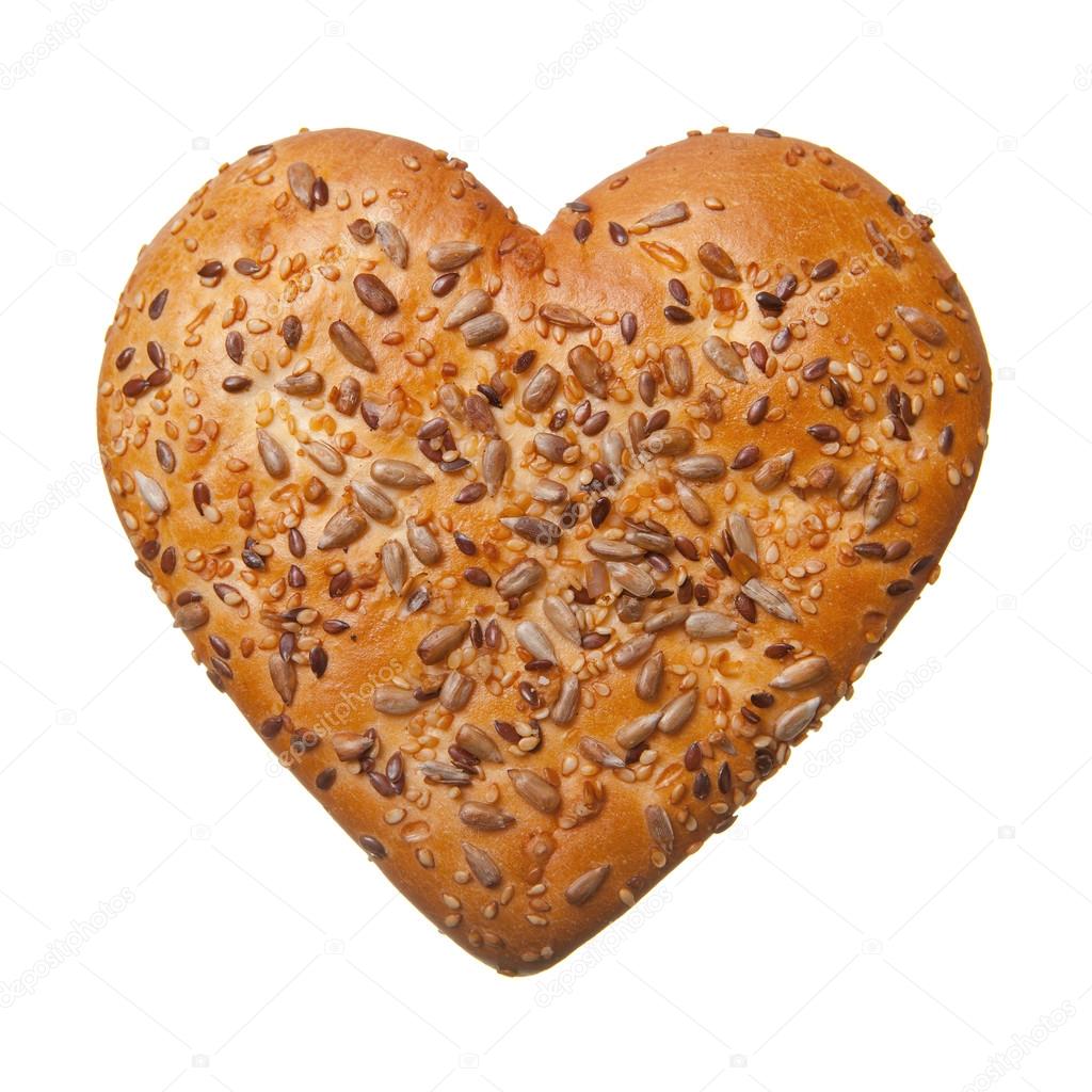 Heart shaped bun
