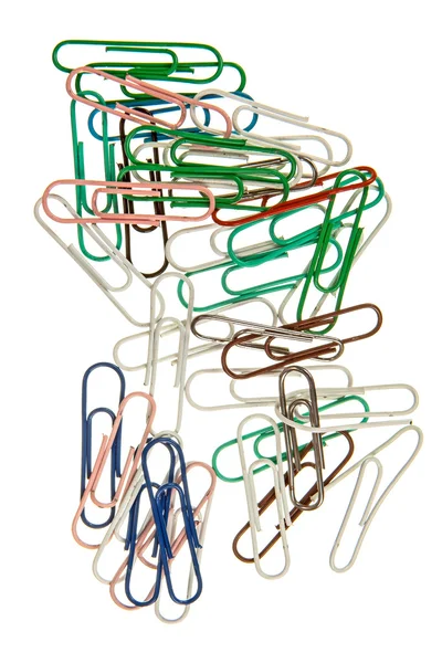 The color paperclips — Stock Photo, Image