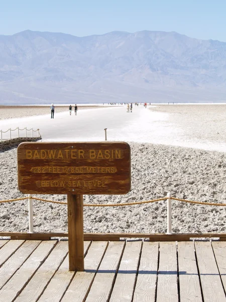 Bacino di Badwater nel Parco Nazionale della Valle della Morte — Foto Stock
