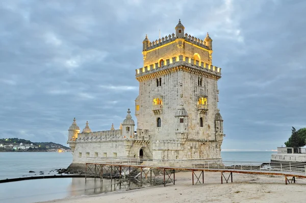 Торре-де-Бельшем (башня Бельфия) Лиссабона, Португалия — стоковое фото