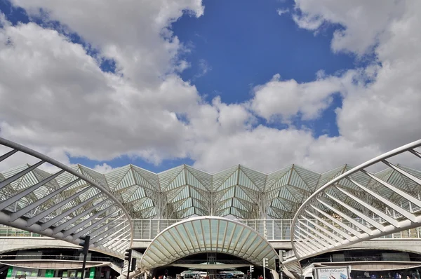 Estación de tren Gare do Oriente en Lisboa, Portugal — Foto de Stock