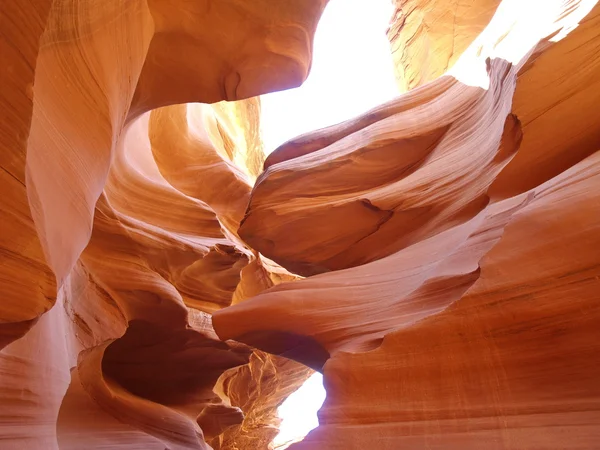 Absztrakt görbék Antilop-kanyon — Stock Fotó