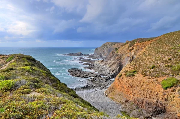 HDR 'de Portekiz' in Rocky sahili — Stok fotoğraf