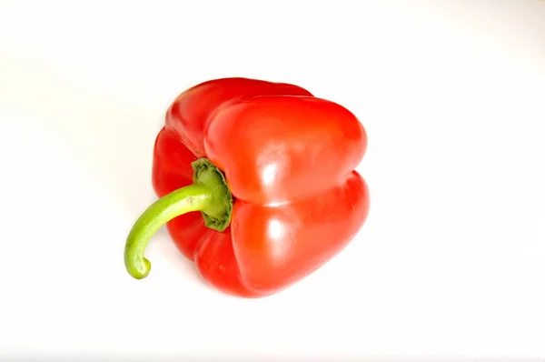 Fresh red pepper on white backround — Stock Photo, Image