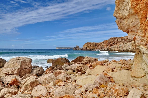 Côte rocheuse du Portugal en HDR — Photo