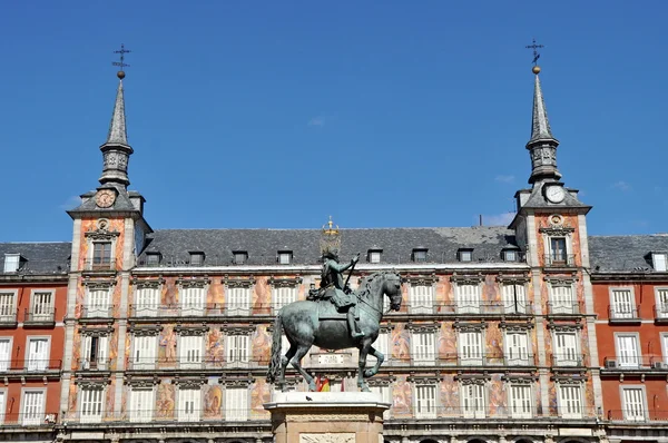 Plaza de Mayor, Мадрид, Испания — стоковое фото