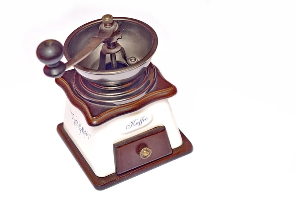 Coffee grinder, isolated — Stock Photo, Image