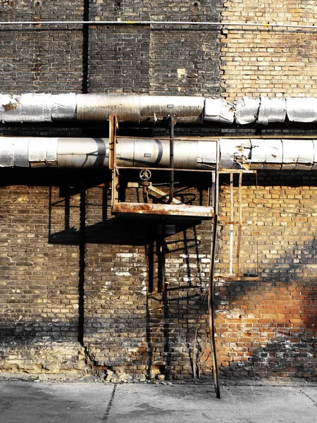 Eski abandones fabrika — Stok fotoğraf
