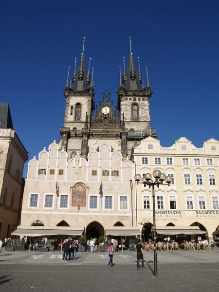 Church of Our Lady before Tyn at Prague, Old Town Square — Stock Photo, Image