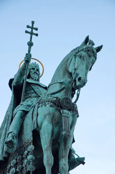 Статуя святого Стефана в Будапеште — стоковое фото